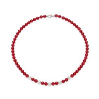 Necklace Comete Woman Fantasia di Perle in Argento in Silver FWQ330